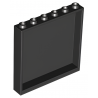 LEGO® Panneau 1x6x5 (59349 Noir)