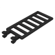 LEGO® Bar 7x3 with 2 U Clips (Ladder 6020 Black)