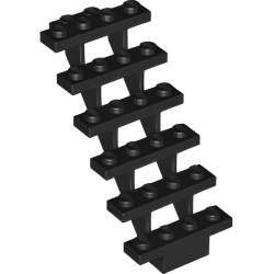 LEGO® Stairs 7x4x6 Straight Open (30134 Black)