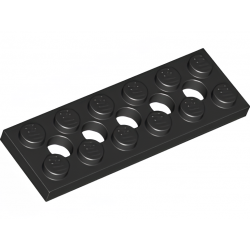 LEGO® Plaque 2x4 Technic avec 5 trous (32001 Noir)