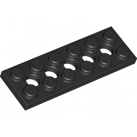 LEGO® Plaque 2x4 Technic avec 5 trous (32001 Noir)