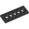 LEGO® Technic Plate 2x6 with 5 Holes (32001 Black)