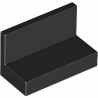 LEGO® Panneau 1x2x1 (4865 Noir)