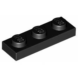 LEGO® Plate 1x3 (3623 Black)