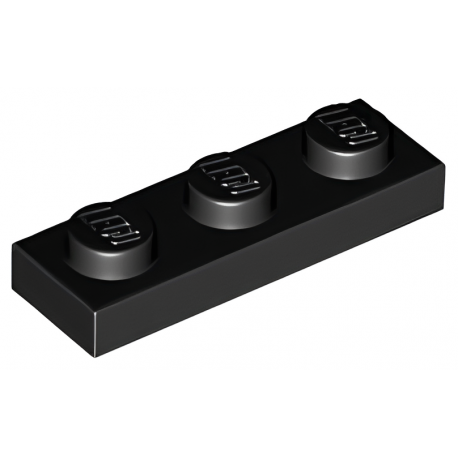 LEGO® Plaque 1x3 (3623 Noir)