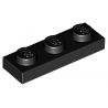 LEGO® Plaque 1x3 (3623 Noir)