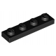 LEGO® Plate 1x4 (3710 Black)