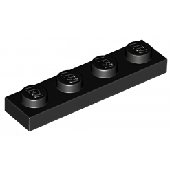 LEGO® Plate 1x4 (3710 Black)