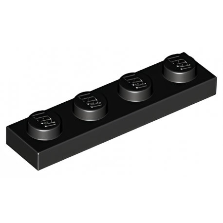 LEGO® Plaque 1x4 (3710 Noir)