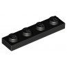 LEGO® Plaque 1x4 (3710 Noir)