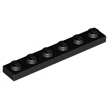 LEGO® Plate 1x6 (3666 Black)