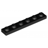 LEGO® Plate 1x6 (3666 Black)