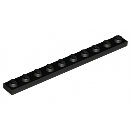 LEGO® Plate 1x10 (4477 Black)