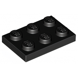 LEGO® Plate 2x3 (3021 Black)