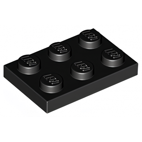 LEGO® Plaque 2x3 (3021Noir)
