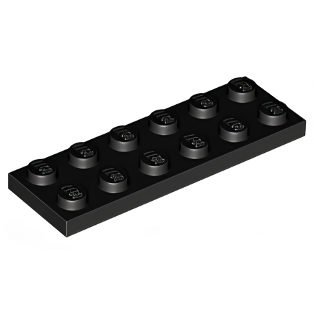 LEGO® Plate 2x6 (3795 Black)