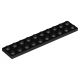 LEGO® Plate 2x10 (3832 Black)