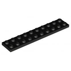 LEGO® Plate 2x10 (3832 Black)