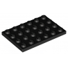 LEGO® Plate 4x6 (3032 Black)