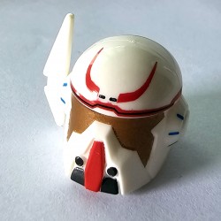 Lego Accessoires Minifig Custom AREALIGHT Shae Vizla Merc White Helmet (La Petite Brique)