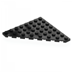 LEGO® Wedge Plate 8x8 (30504 Black)