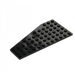 LEGO® Wedge Plate 6x12 Right (30356 Black)