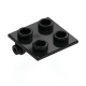 LEGO® Hinge Brick 2x2 Top Plate (6134 Black)