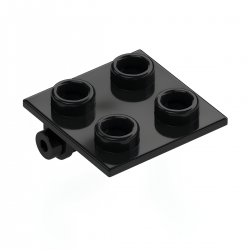 LEGO® Hinge Brick 2x2 Top Plate (6134 Black)