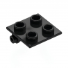 LEGO® Hinge Brick 2x2 Top Plate (6134 Black)