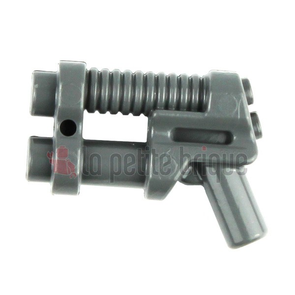 LEGO 2x Lot Minifigure BLACK DARK GRAY Super Heroes Weapon Gun Two Barrel Pistol 