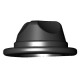 Chapeau gangster, Fedora, noir