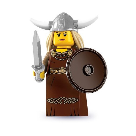 LEGO Minifig Serie 7 - 8831 - la femme Viking (La Petite Brique)