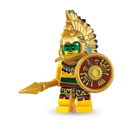 LEGO Minifig Serie 7 - 8831 - le guerrier aztèque (La Petite Brique)