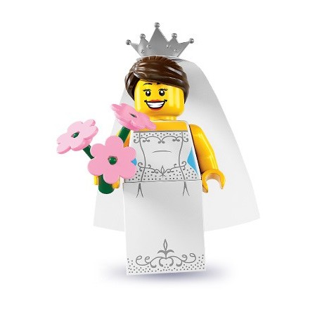 LEGO Minifig Serie 7 - 8831 - la mariée (La Petite Brique)