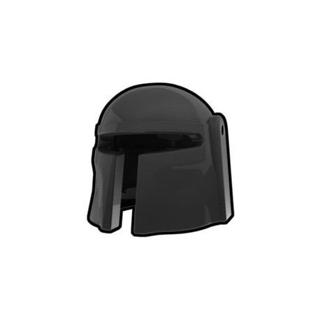 Lego Custom Arealight Black Mando Helmet (La Petite Brique)
