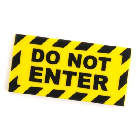 Do Not Enter - Tile, 4x2