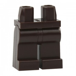 Lego Accessoires Minifig Jambes - marron foncé (La Petite Brique)