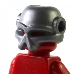 LEGO Brick Warriors Custom - Casque Envahisseur (Pearl Dark Gray) (La Petite Brique)