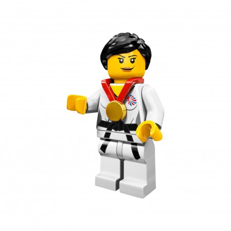 LEGO Minifig 8089 - la femme Judoka J.O. Londres 2012 (La Petite Brique) Team GB Olympics