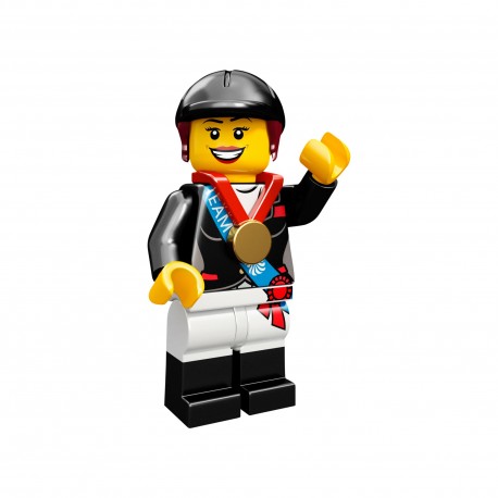 LEGO Minifig 8089 - la femme cavalier J.O. Londres 2012 (La Petite Brique) Team GB Olympics