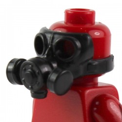 Lego Si-Dan Toys Masque à gaz v2 (noir) (La Petite Brique)