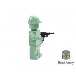 Lego Custom Minifig BRICK ARMY Walther P38 Pistol (La Petite Brique)