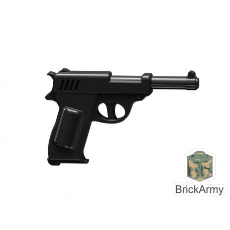 Lego Custom Minifig BRICK ARMY Walther P38 Pistol (La Petite Brique)