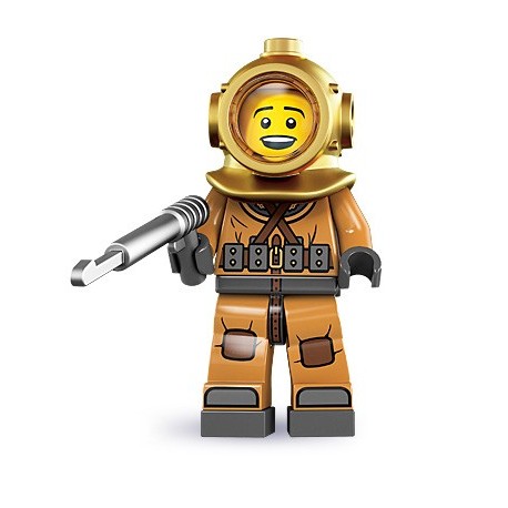 LEGO Minifigures Serie 8 - le scaphandrier - 8833 (La Petite Brique, le spécialiste de la minfig)