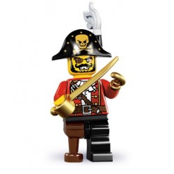 LEGO Minifigures Serie 8 - le capitaine pirate - 8833 (La Petite Brique, le spécialiste de la minfig)