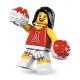 LEGO Minifigures Serie 8 - la pom-pom girl rouge - 8833 (La Petite Brique, le spécialiste de la minfig)