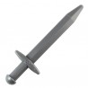 Flat Silver Greatsword Pointed