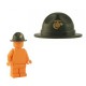 Lego Minifig Custom Accessoires BRICKFORGE Chapeau Ranger (vert militaire - insigne doré USMC) (La Petite Brique)