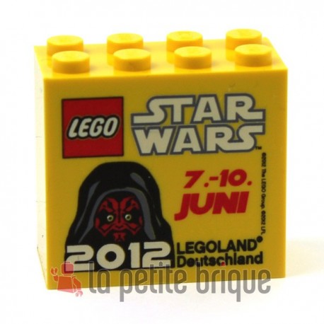 Brick 2 x 4 x 3 with Legoland Deutschland Star Wars 07. - 10. Juni 2012 Pattern