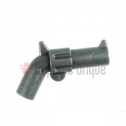 Dark Bluish Gray Minifig, Weapon Gun, Pistol Revolver